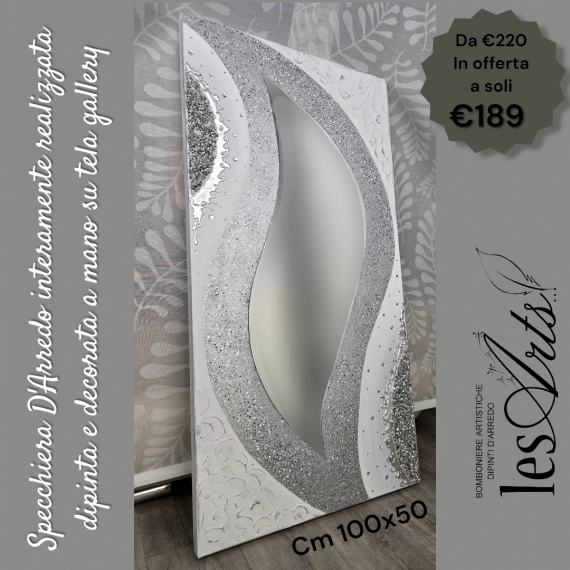 Specchiera 100x50 foglia