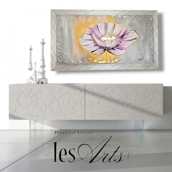 Peonia con cornice 