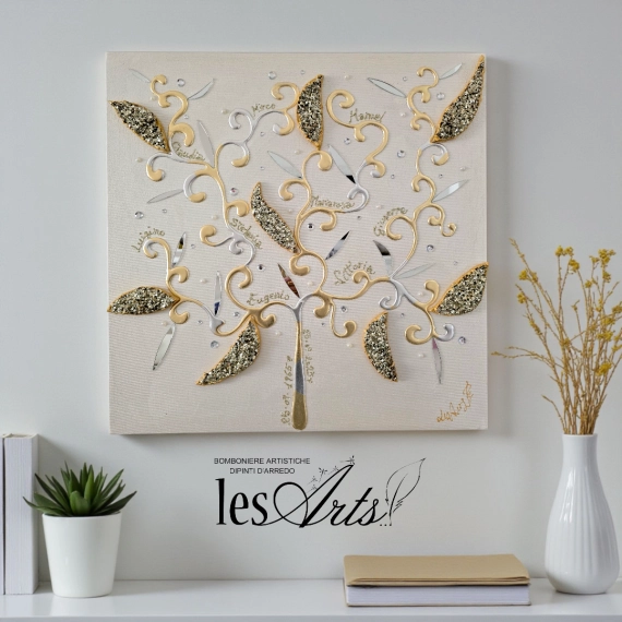 Albero della Famiglia oro 60x60 