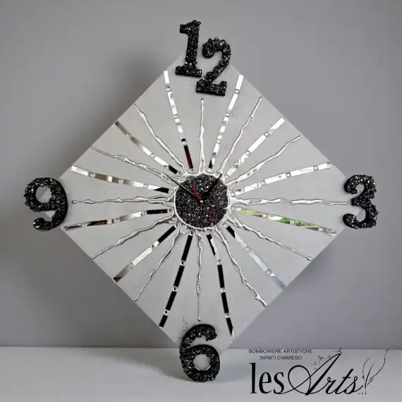 Orologio numeri neri