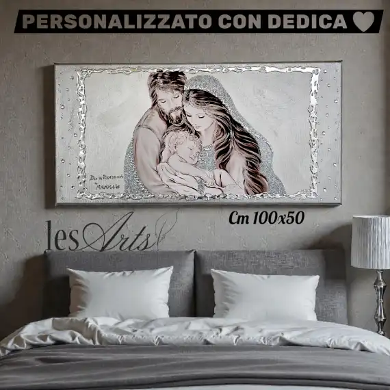 Capezzale argento con Dedica 