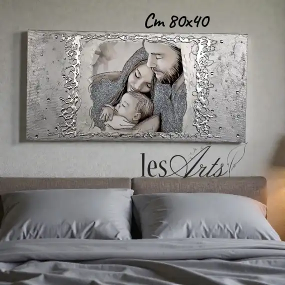 Capezzale 80x40 argento 