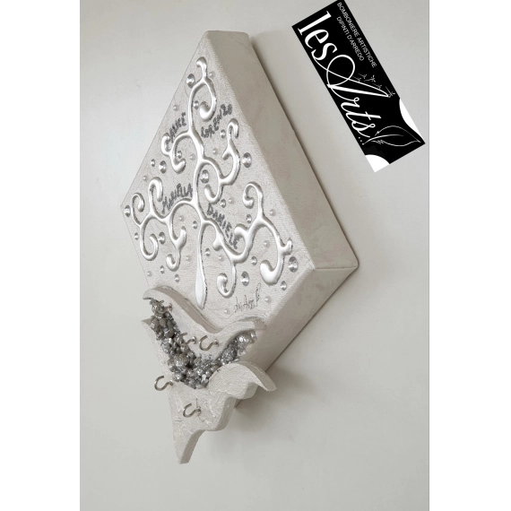 Appendichiavi 20x20 albero argento