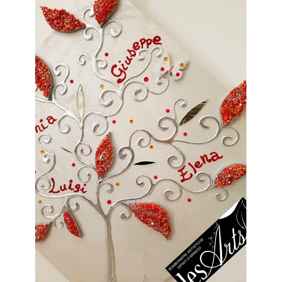 Albero della Famiglia rosso/arancio