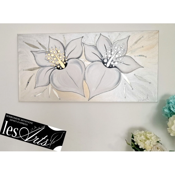 Dipinto oro argento 100x50