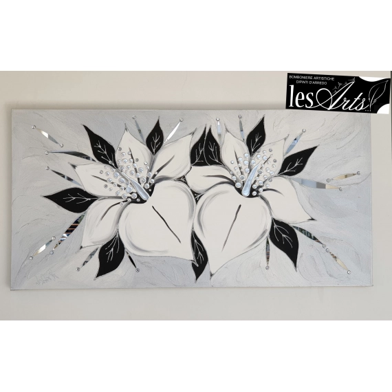 Dipinto bianco argento