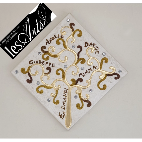 Albero della Famiglia oro 30x30