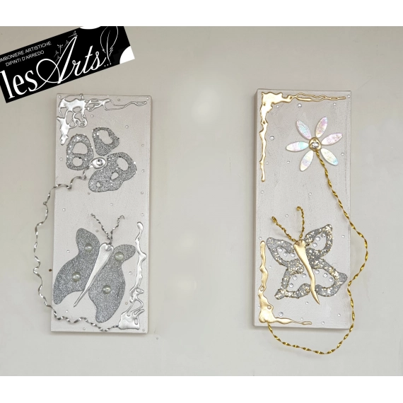 Scomposto fili alluminio oro argento