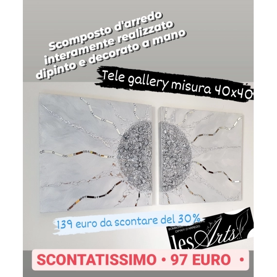 Scomposto sole argento in offerta 40x40