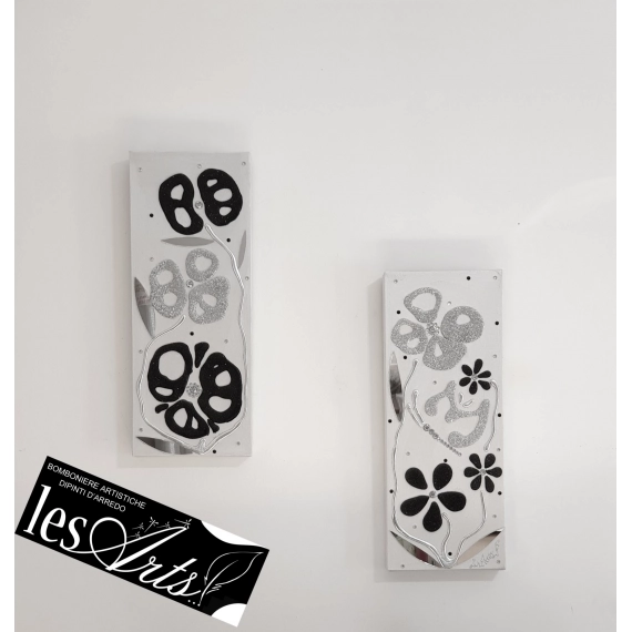Scomposto argento/nero