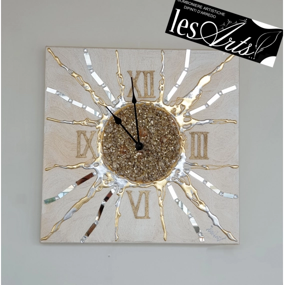 Orologio sole oro 50x50