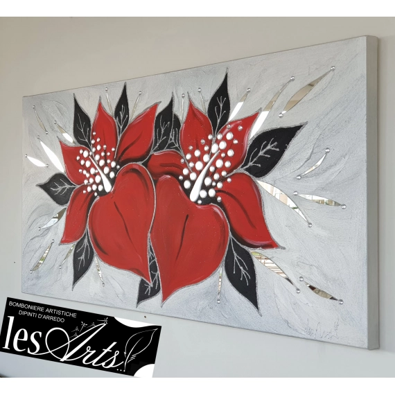 Fiori rossi 120x60