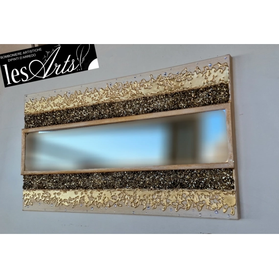 Specchiera oro 100x50