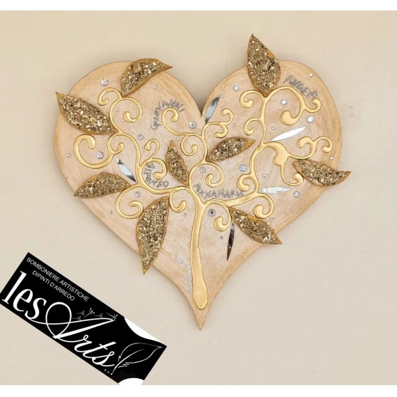 Cuore oro nomi argento 