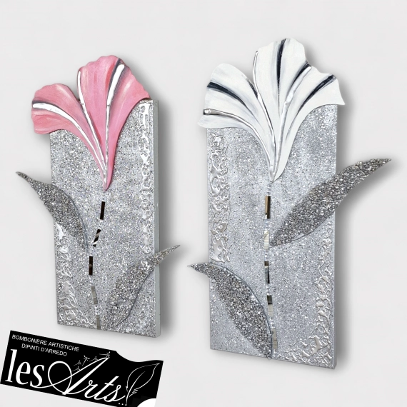 Scomposto glitter bianco/ rosa