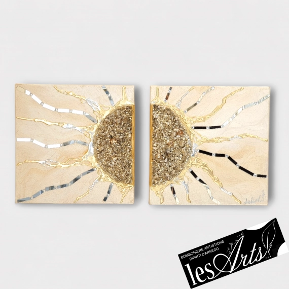 Sole scomposto oro 30x30