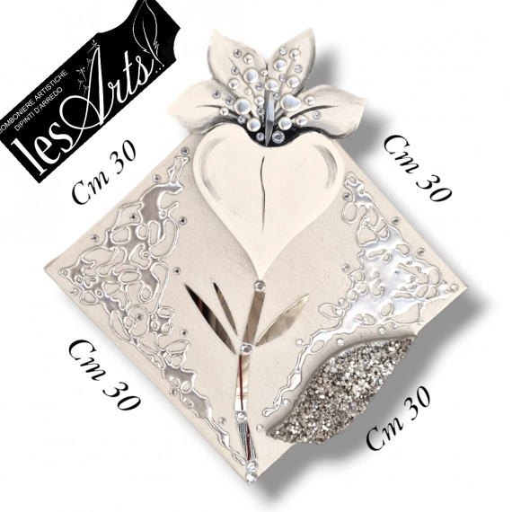 Fiore tela 30x30 arg