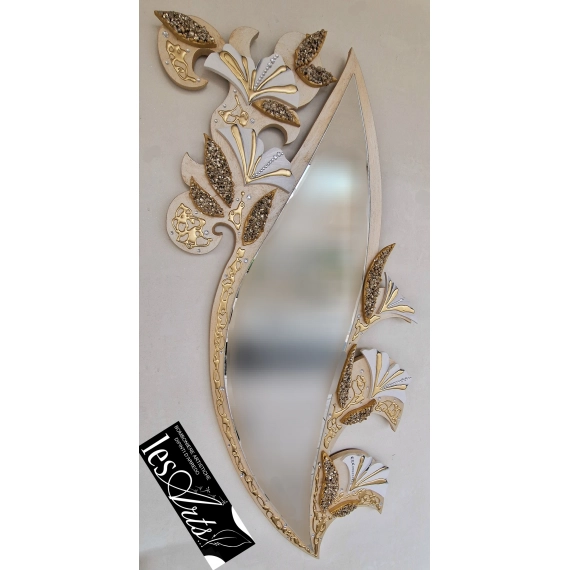 Specchiera Foglia oro